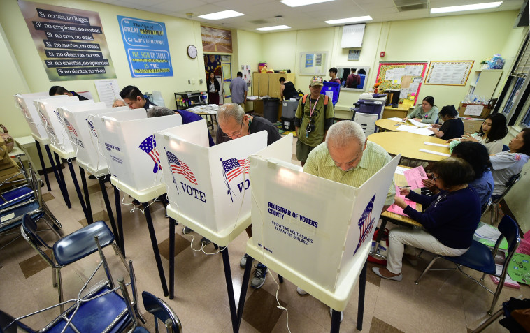 מצביעים בבחירות האמצע. צילום: AFP
