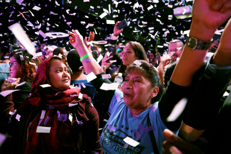 תומכי המפלגה הדמוקרטית בניו יורק. צילום: רויטרס