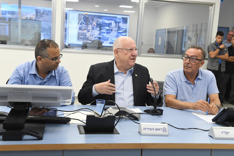 הנשיא ריבלין. ביקר בנתיבות. צילום: מארק ניימן, לע&quot;מ