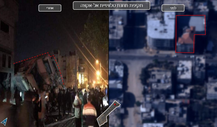 תקיפת צה&quot;ל ברצועת עזה. צילום: דובר צה&quot;ל