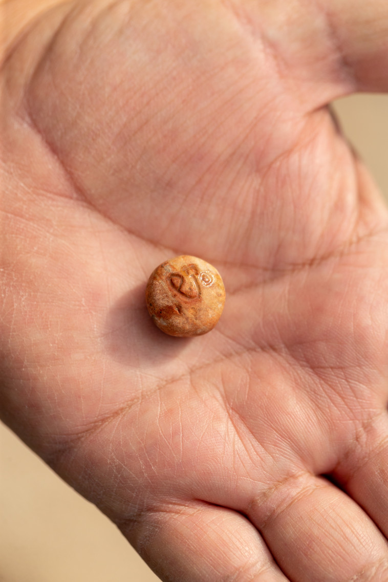  המשקולת שנמצאה. קרדיט: אליהו ינאי, עיר דוד 