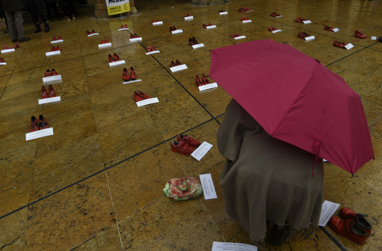 יום המאבק באלימות נגד נשים מצויין בספרד. צילום: רויטרס