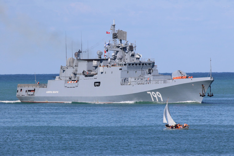 ספינה של חיל הים הרוסי (צילום: רויטרס)