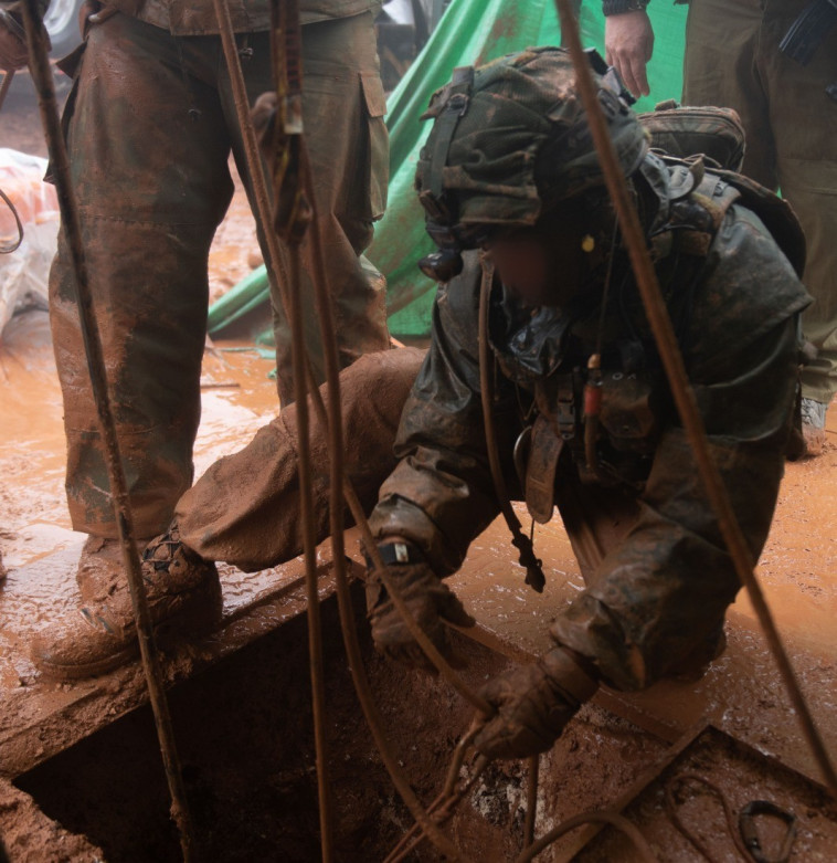 חשיפת מנהרות בגבול. צילום: דובר צה&quot;ל