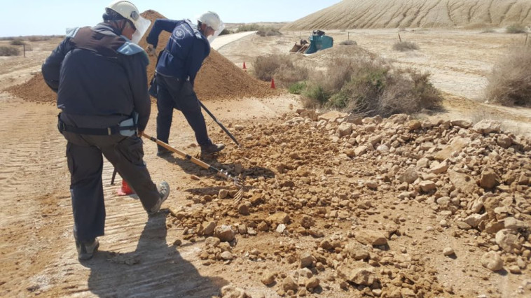 פעולות פינוי המוקשים של חברת HALO. צילום: דוברות משרד הביטחון