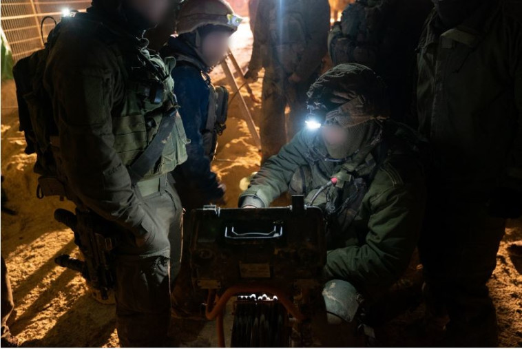 פעולות איתור המנהרות בצפון. צילום: דובר צה&quot;ל