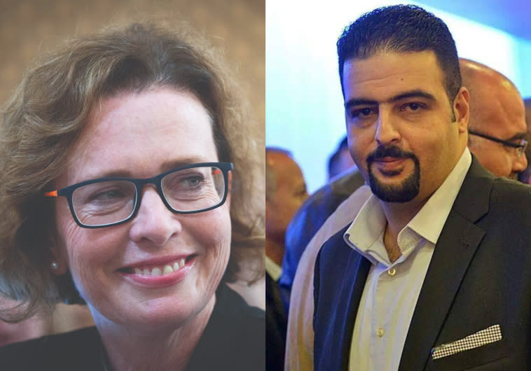 רג'א זעאתרה ועינת קליש-רותם. המינוי מוכיח את המזימה של השמאל הקיצוני. צילום:יואב איתיאל , פלאש 90
