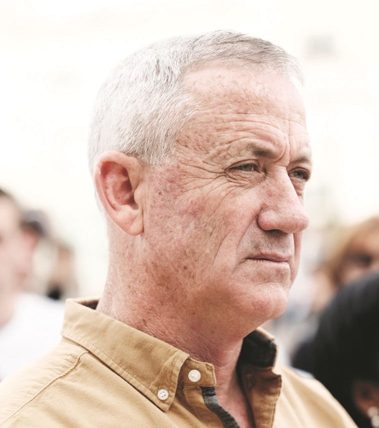 גנץ. מהתלה שלא תחזיק. צילום: תומר נויברג, פלאש 90