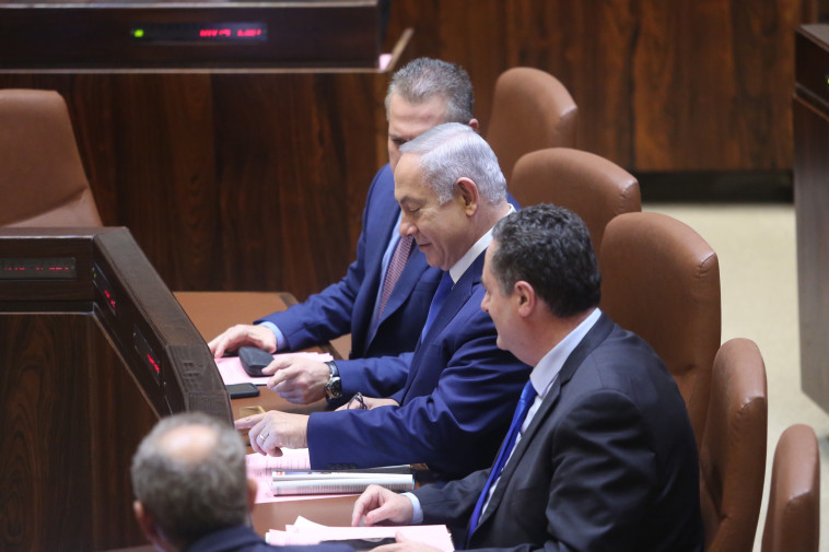 ישראל כ&quot;ץ, בנימין נתניהו, גלעד ארדן. צילום: מרק ישראל סלם