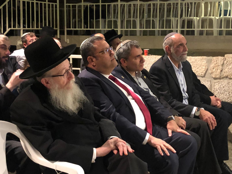 אלקין, ליאון וליצמן בטקס הנחת אבן היסוד