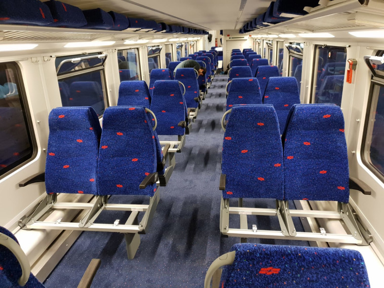 אחד הקרונות החדשים. צילום: דוברות רכבת ישראל, סיגל ספנות 