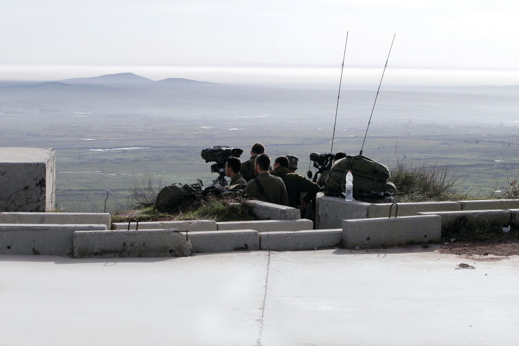 כוחות צה&quot;ל בגבול סוריה. צילום: AFP