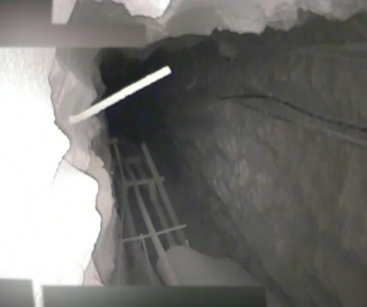 המנהרה שאותרה. צילום: דו&quot;צ