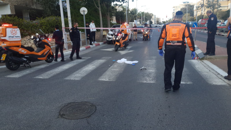 זירת האירוע בבת ים. צילום: דוברות איחוד הצלה