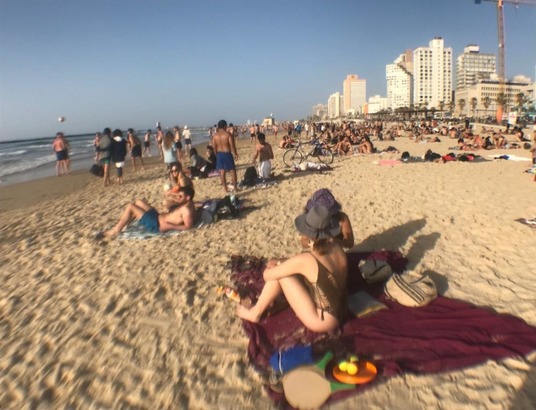 חוף הים בתל אביב. צילום: אבשלום ששוני