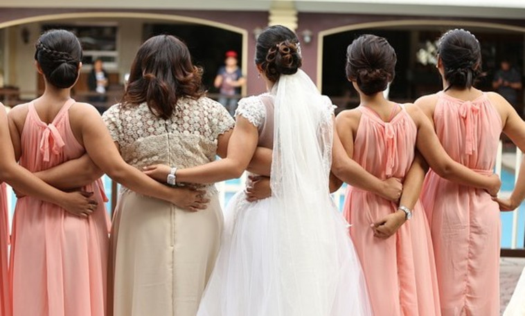 הכלב השתכר יחד עם הכלה וחברותיה . אילוסטרציה: פיקסאביי