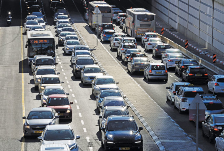 עומסים בכבישים. צילום: גילי יערי פלאש 90