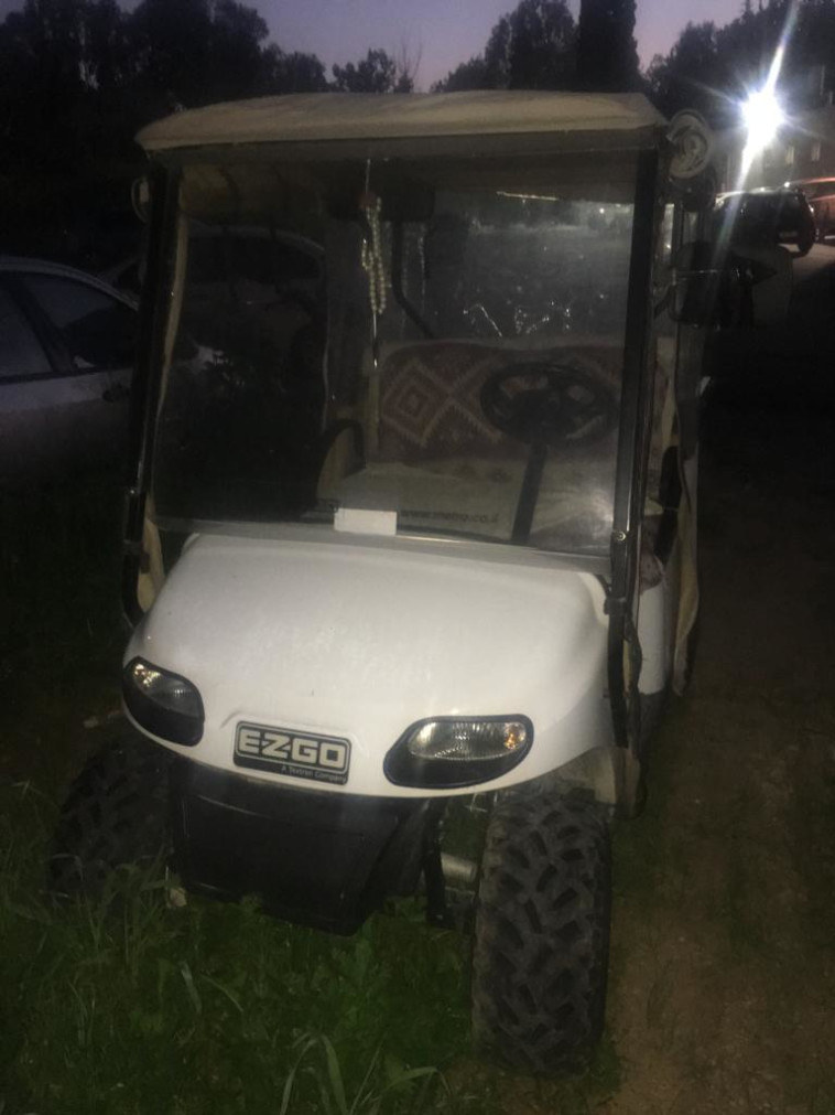 הרכב בו נסע הנהג. צילום: דוברות המשטרה