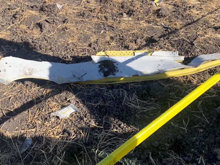 התרסקות המטוס. צילום: AFP