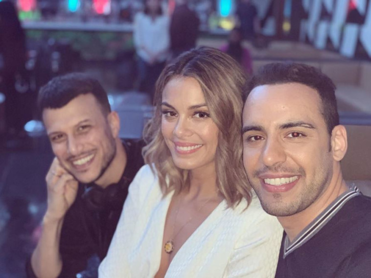 צילומי הפיילוט. ויקטור ראסוק, נטלי קלי, אסי עזר. אינסטגרם 