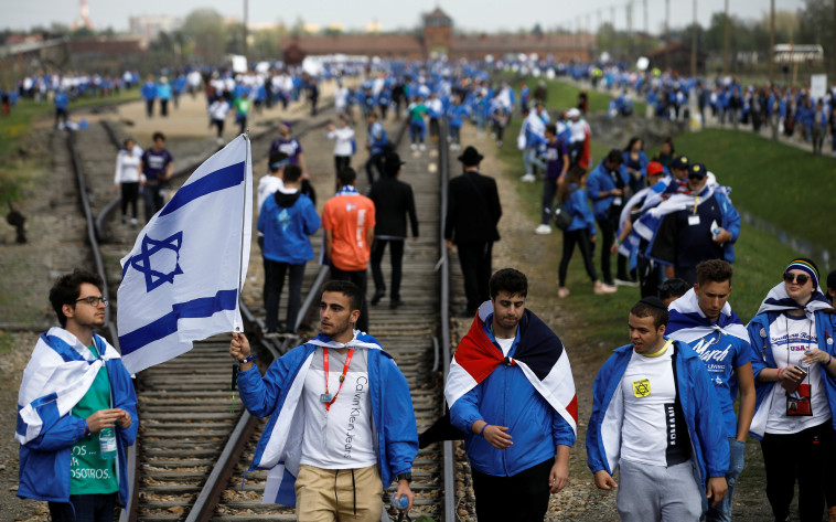 מצעד החיים בפולין. צילום: רויטרס