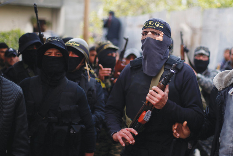 מחבלים של הג'יהאד האסלאמי. צילום:רויטרס