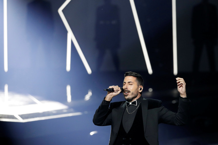 הביצוע של מרימי בערב הגמר. צילום: AFP