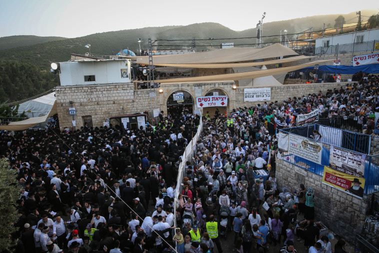 הילולת ל&quot;ג בעומר במירון. קרדיט: דוד כהן, פלאש 90 