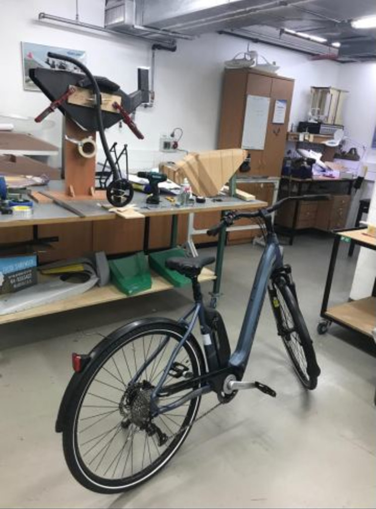 האופניים שפותחו עבור אוהד בן ישי. צילום: אלביט מערכות