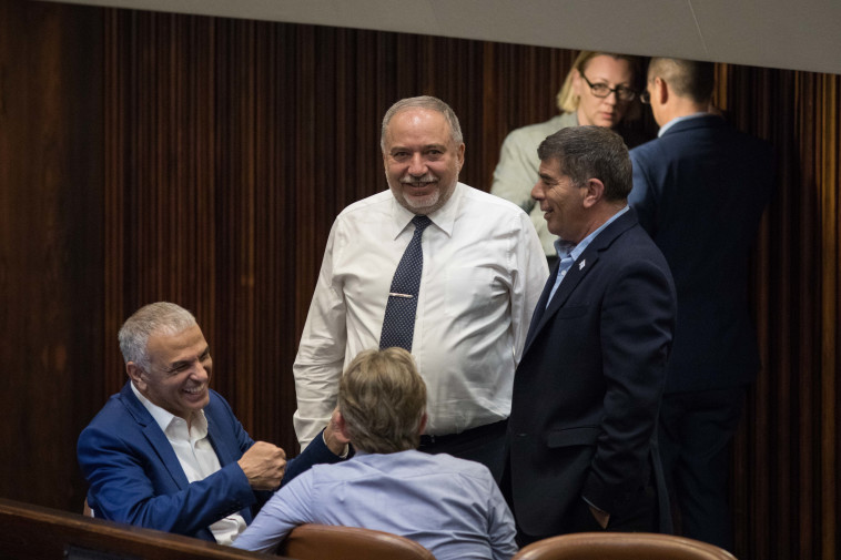 ליברמן אתמול בכנסת. צילום: הדס פרוש, פלאש 90