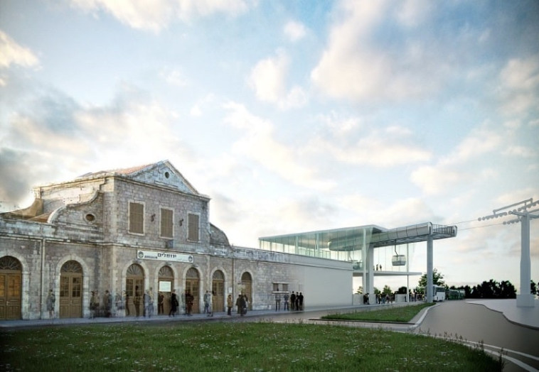 הדמיית הרכבל. צילום: הרשות לפיתוח ירושלים