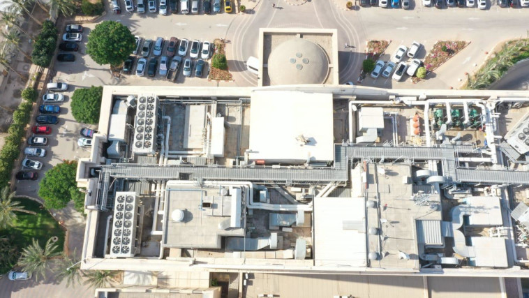 הגג בו הוחזק החיוויאי. צילום: עמיר אלוני, דוברות מתפ&quot;ש