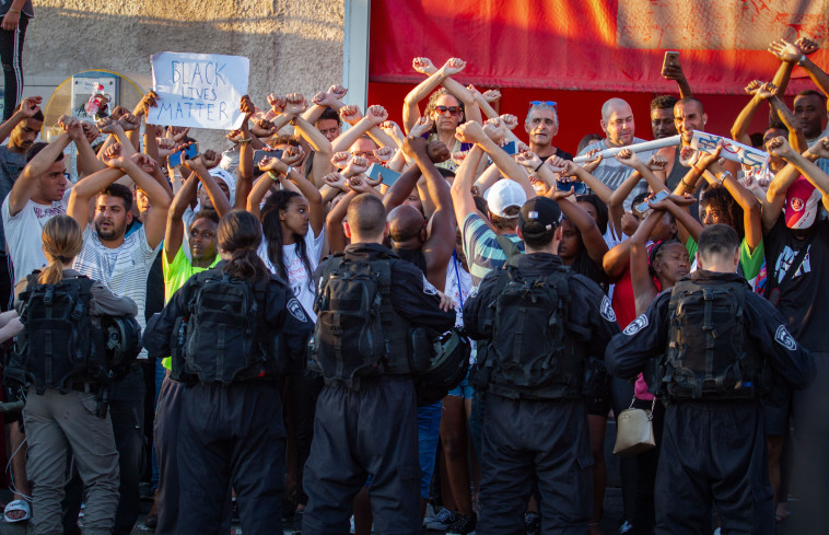 מחאת יוצאי אתיופיה. צילום: פלאש 90