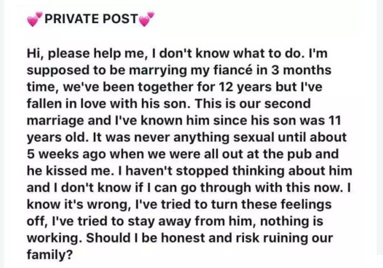 הפוסט של הכלה המיועדת. צילום מסך פייסבוק