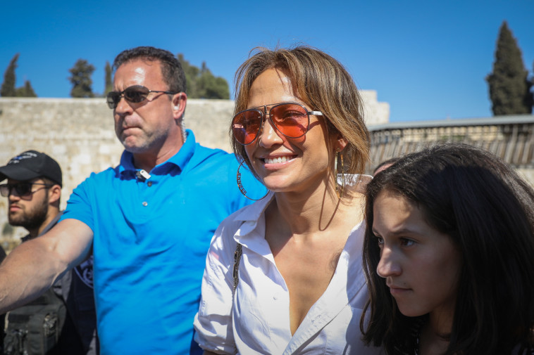 ג'ניפר לופז בכותל המערבי. נועם רבקין פנטון, פלאש 90