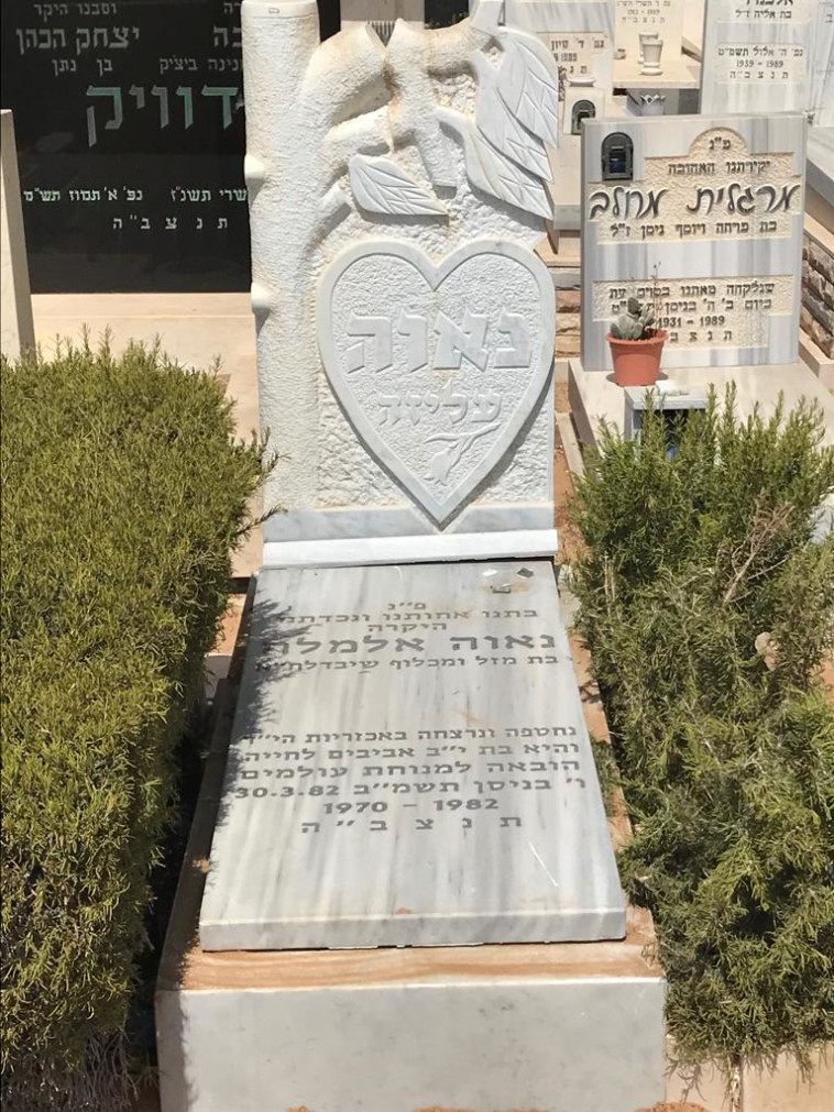 קברה של נאוה אלימלך. קרדיט: אבשלום ששוני 