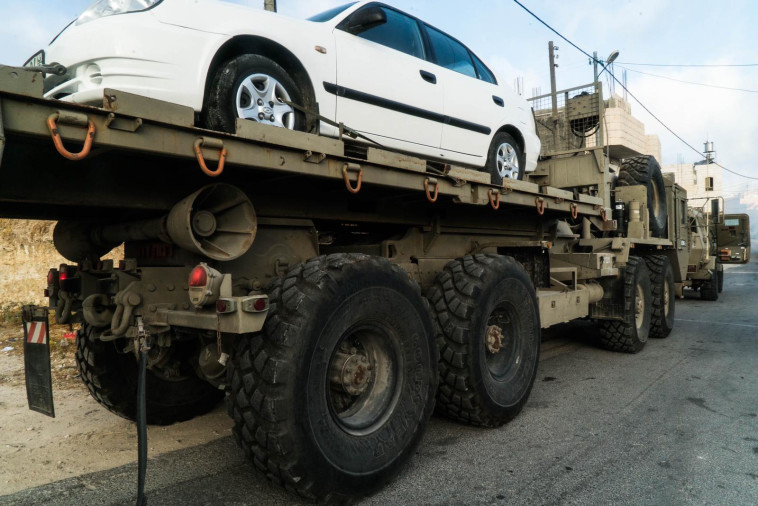 הרכב שחשוד שהיה בשימוש החוליה שרצחה את דביר שורק ז&quot;ל. צילום: דובר צה&quot;ל