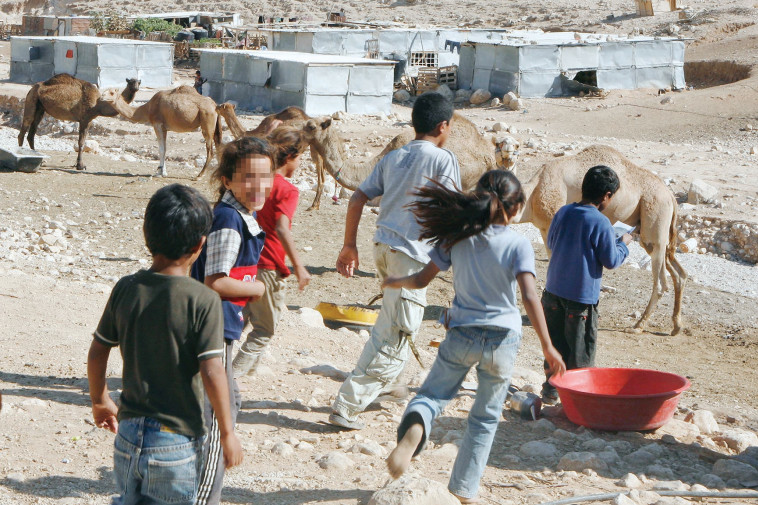 ילדים בדואים (צילום: נתי שוחט, פלאש 90)