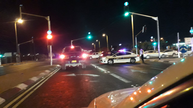 כוחות משטרה בשכונת ג'ואריש ברמלה. צילום פרטי