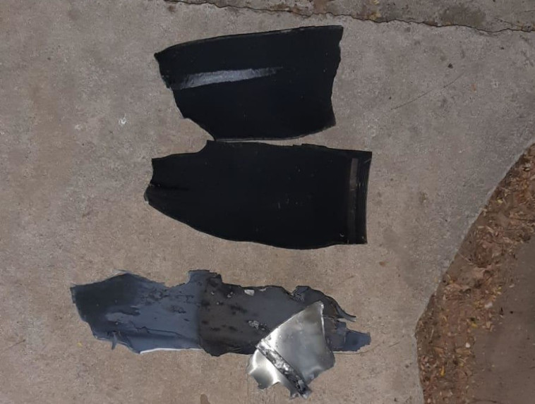 נפילת רסיס בעוטף עזה. צילום: נגה בנודיז-סיהו/TPS 