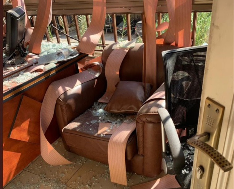 נזקי התקיפה. צילום: רשתות ערביות