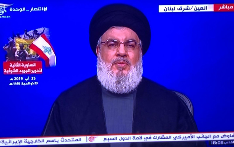 נסראללה. בישראל נערכים לתגובת חזבאללה. צילום: רשתות ערביות