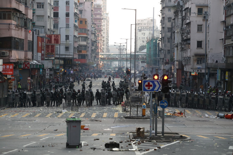 חשש מחידוש ההפגנות בהונג קונג (צילום: רויטרס)