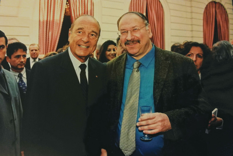 גדעון קוץ וז'אק שיראק. קרדיט: באדיבות שרות הצילום של נשיאות צרפת