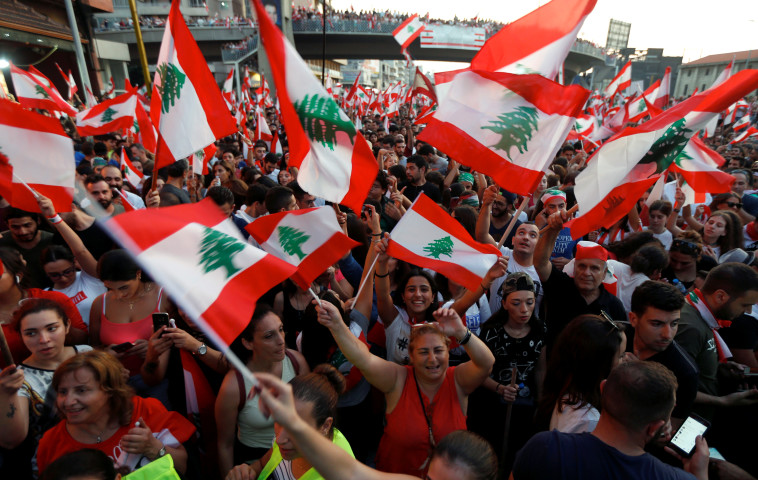 הפגנות בלבנון (צילום: רויטרס)