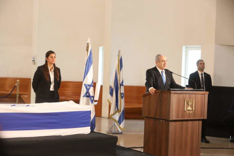 נתניהו סופד לשמגר. קרדיט: מרק ישראל סלם