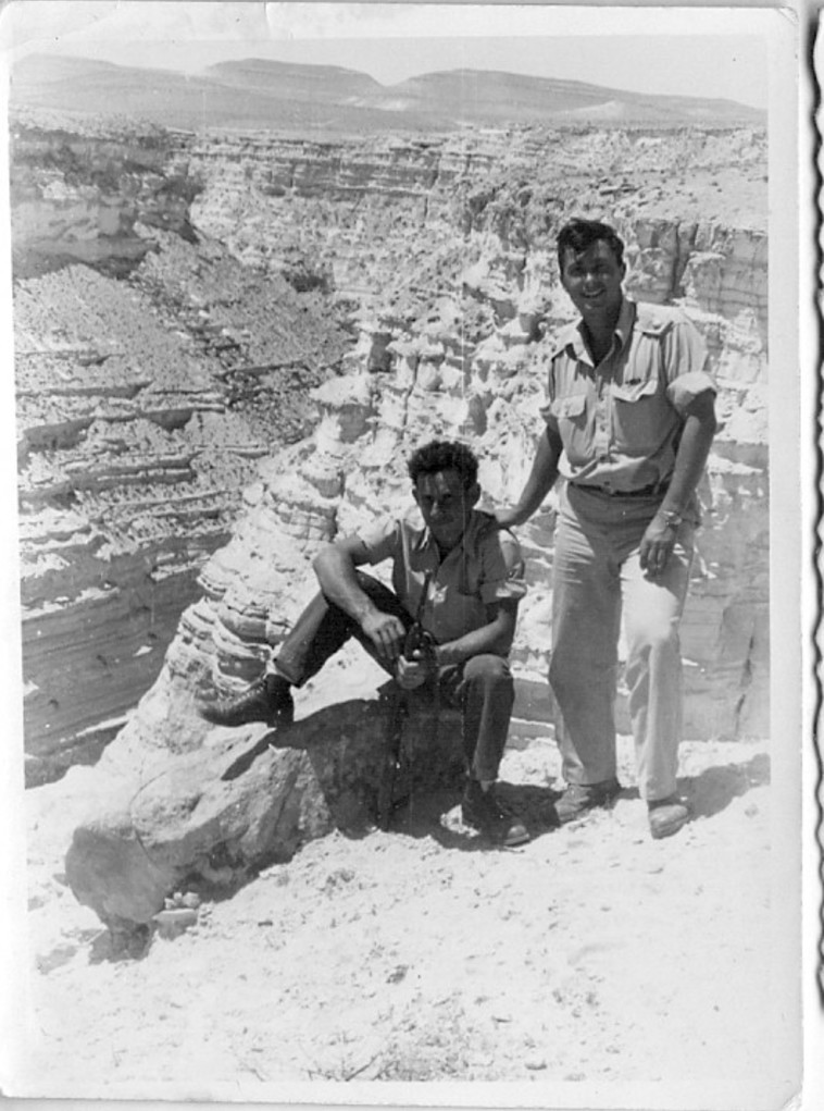 שלמה באום ואריאל שרון. צילום באדיבות משפחת באום