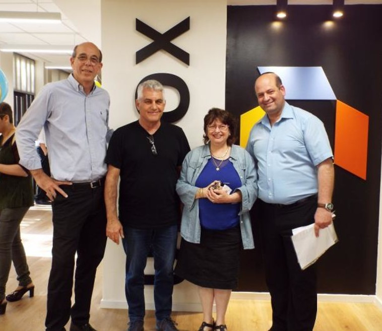 זהר ינון, פרופ' שולמית מיכאלי, אריאל סלע ופרופ' אריה צבן. באדיבות UnBox אונ' בר-אילן