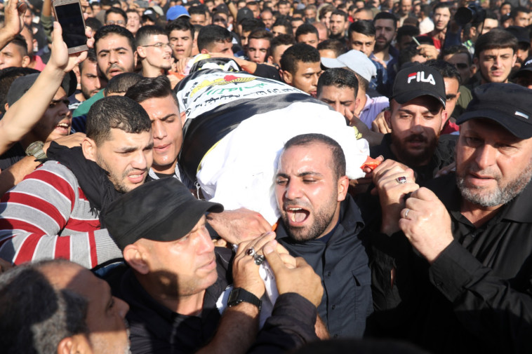 הלווייתו של בהאא אבו אל-עטא. צילום: מג'די פתחי, TPS