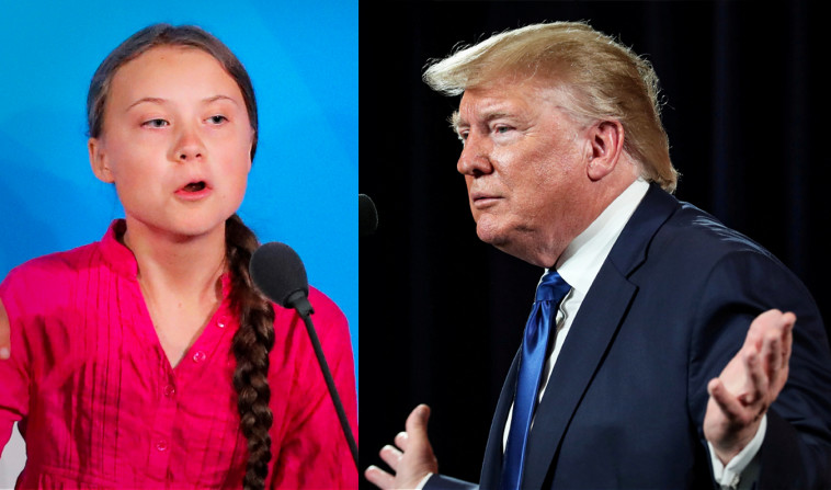 טראמפ וגרטה טונברג